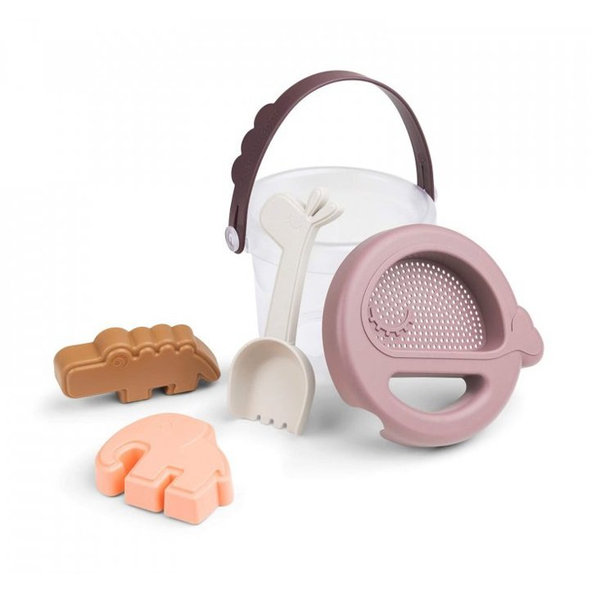 DONE BY DEER Set hrací na piesok Deer friends 5ks - ružový