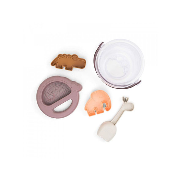 DONE BY DEER Set hrací na piesok Deer friends 5ks - ružový