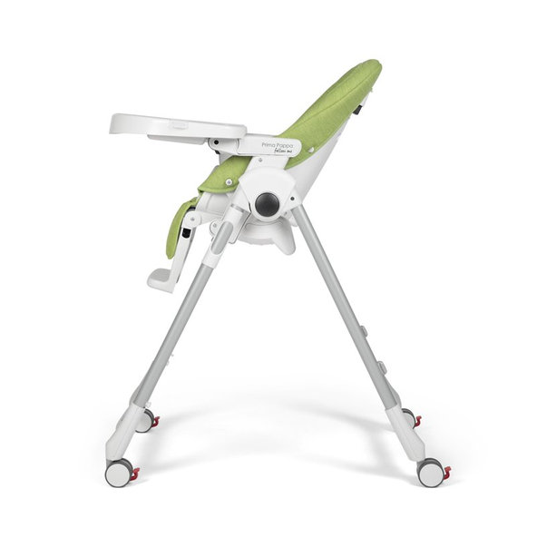 PEG PÉREGO Stolička jedálenská Prima Pappa Follow Me Linear Grey 2022+hrazda zdarma