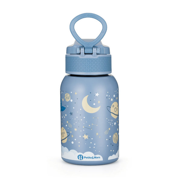 PETITE&MARS nerezová termo fľaša Whale Song 350 ml 12m+