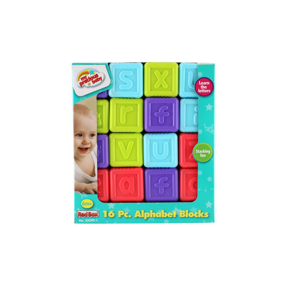 TEDDIES Abecedné kocky 16 ks, 6m+