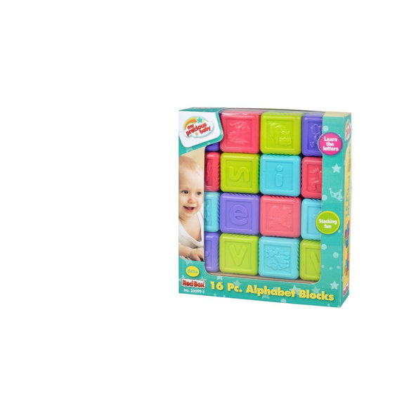 TEDDIES Abecedné kocky 16 ks, 6m+