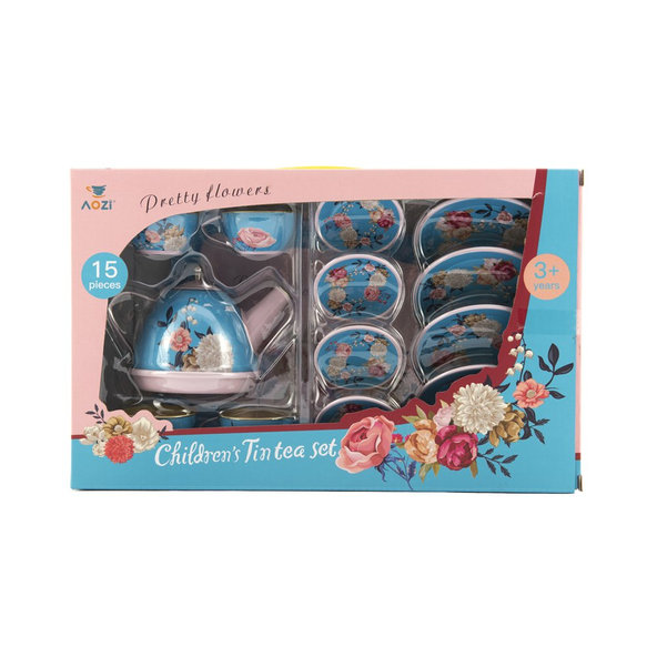 TEDDIES Čajová sada riadu plech 15 ks