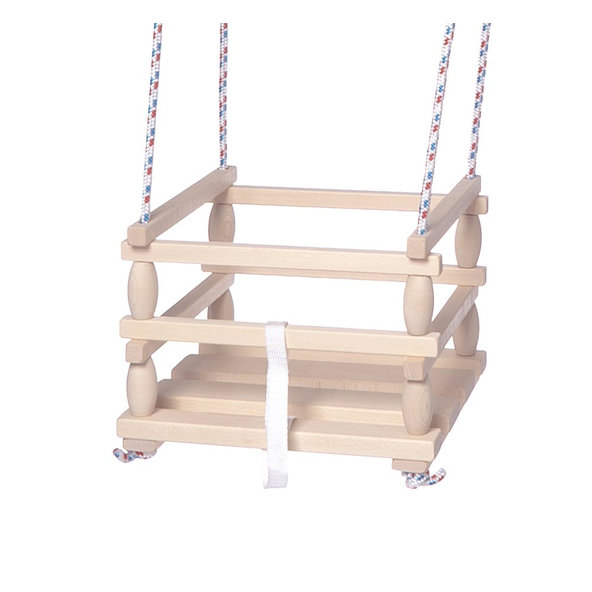 TEDDIES Hojdačka Baby drevená 6m+