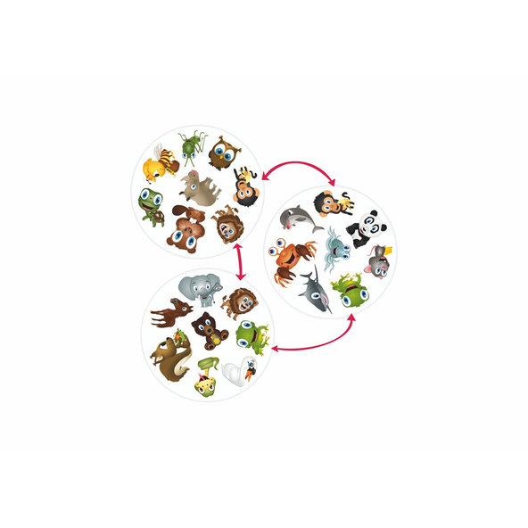 TEDDIES Kubíkove hry so zvieratkami 3v1 v plechovej krabičke