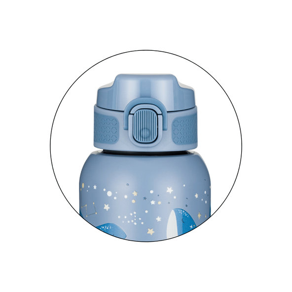 PETITE&MARS nerezová termo fľaša Whale Song 350 ml 12m+