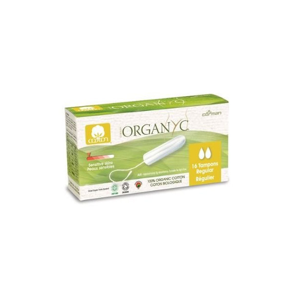 Menštruačné tampóny regular Organyc 16ks