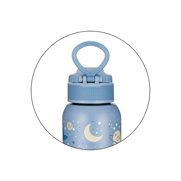 PETITE&MARS nerezová termo fľaša Whale Song 350 ml 12m+