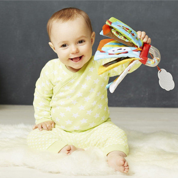 SKIP HOP Hrkálka a knižka 2v1 Explore&More Otoč a zlož 0 m+