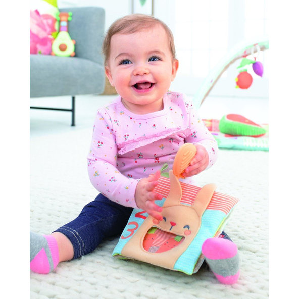 SKIP HOP Textilná edukačná knižka na C krúžku, 0+