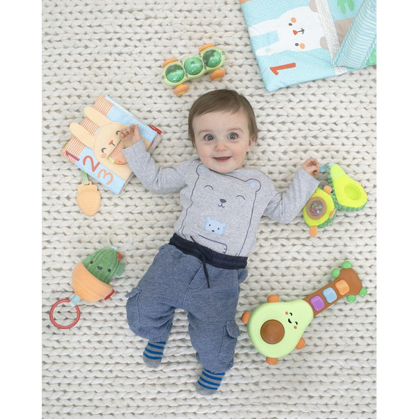 SKIP HOP Textilná edukačná knižka na C krúžku, 0+