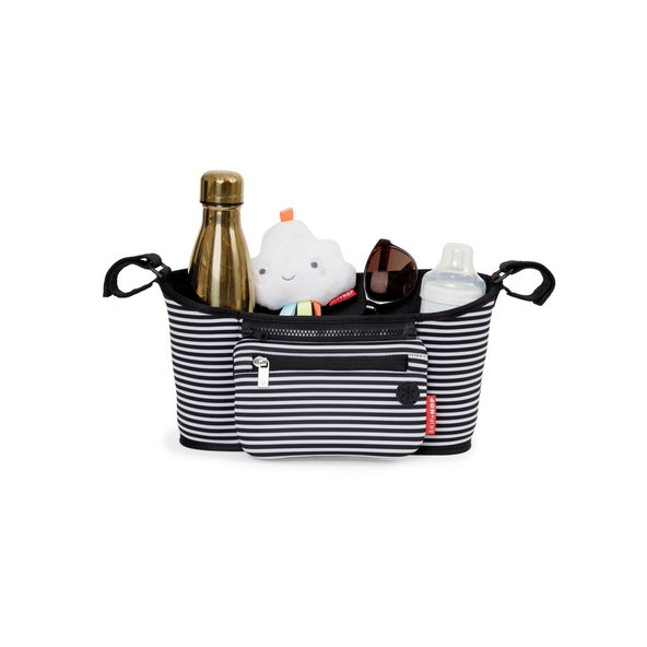 SKIP HOP Organizér na kočík 2v1 čiernobiely
