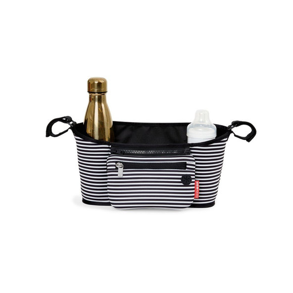 SKIP HOP Organizér na kočík 2v1 čiernobiely