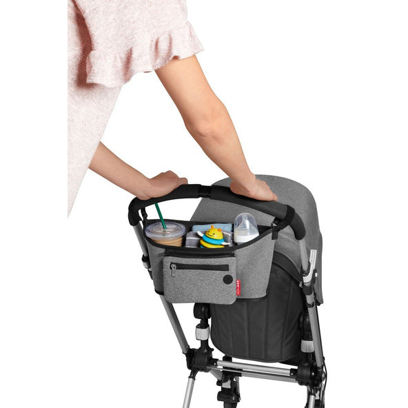 SKIP HOP Organizér na kočík 2v1 šedý
