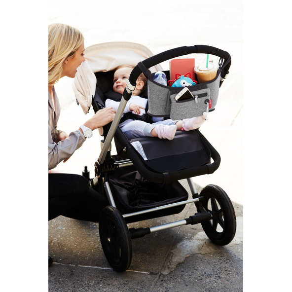 SKIP HOP Organizér na kočík 2v1 šedý