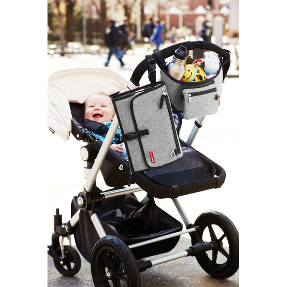 SKIP HOP Organizér na kočík 2v1 šedý