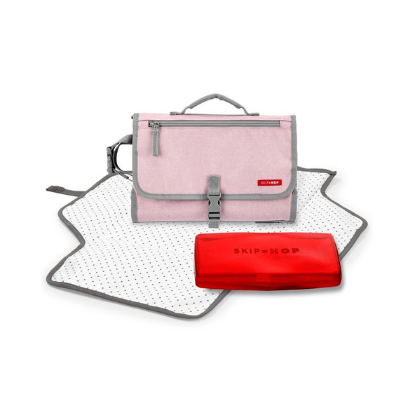 SKIP HOP Podložka prebaľovacia cestovná Pronto 2v1 ružová