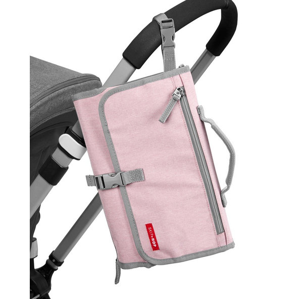 SKIP HOP Podložka prebaľovacia cestovná Pronto 2v1 ružová