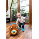 TEDDIES Odrážadlo Funny wheels Rider Ride-On levíček plyšový modrý 12 m +
