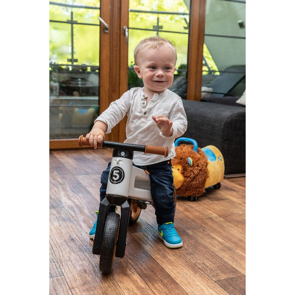 TEDDIES Odrážadlo Funny wheels Rider Ride-On levíček plyšový modrý 12 m +