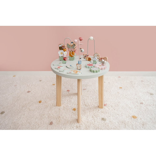 LITTLE DUTCH Stolík s aktivitami Kvety a motýle