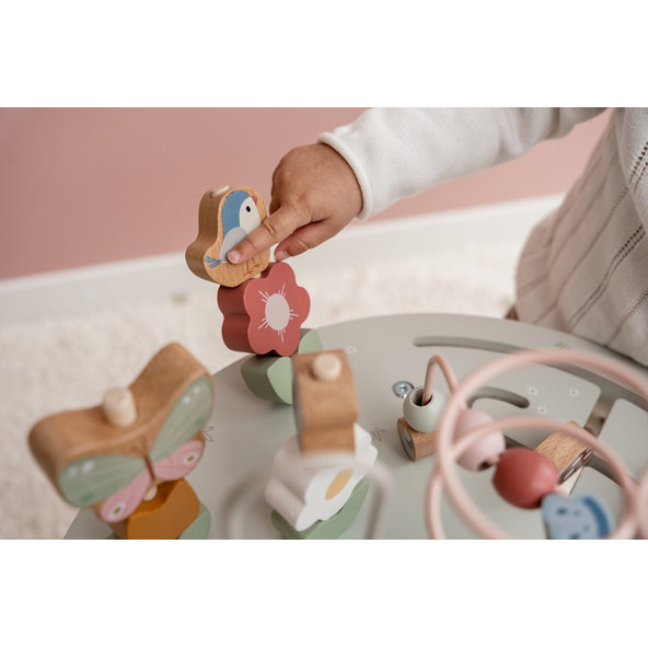 LITTLE DUTCH Stolík s aktivitami Kvety a motýle