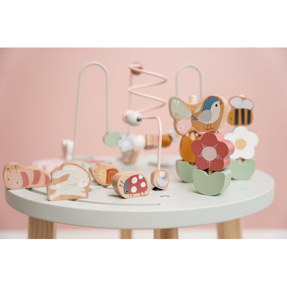 LITTLE DUTCH Stolík s aktivitami Kvety a motýle