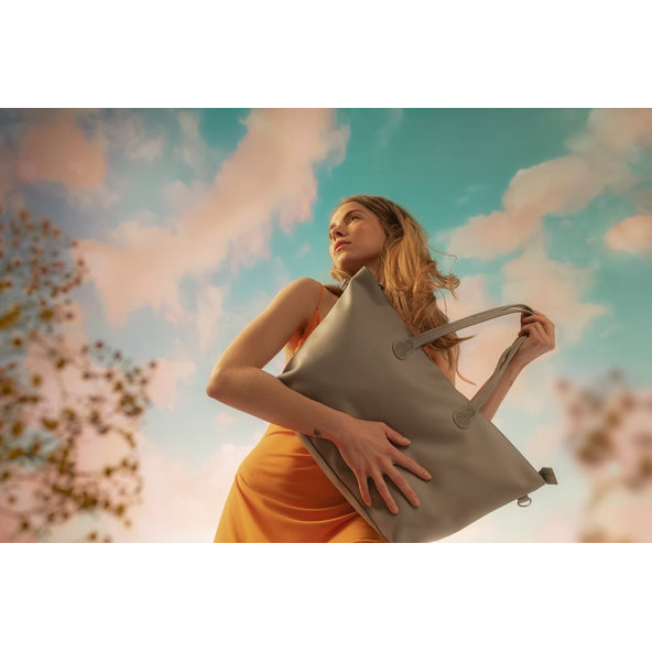 KINDERKRAFT Taška prebaľovacia Treasurebag Light Grey Nature Vibes, Premium