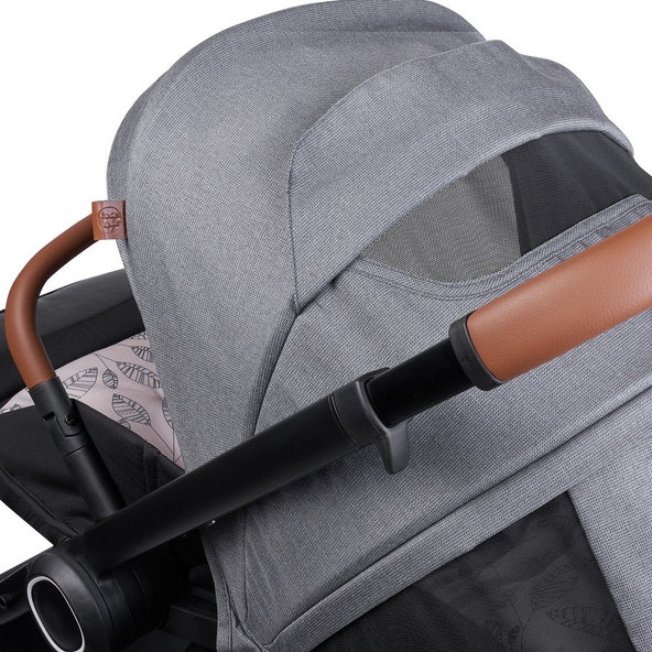 PETITE&MARS Kočík kombinovaný 2v1 Trails Ultimate Grey