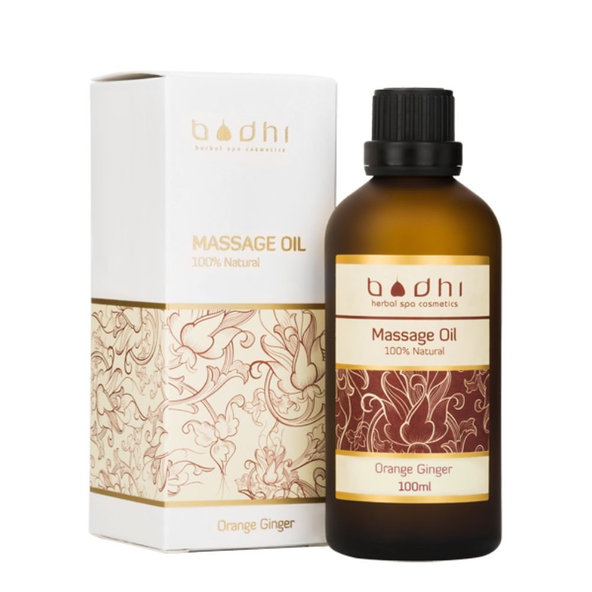 Masážny a telový olej Pomaranč a zázvor 100% prírodný Bodhi 100ml
