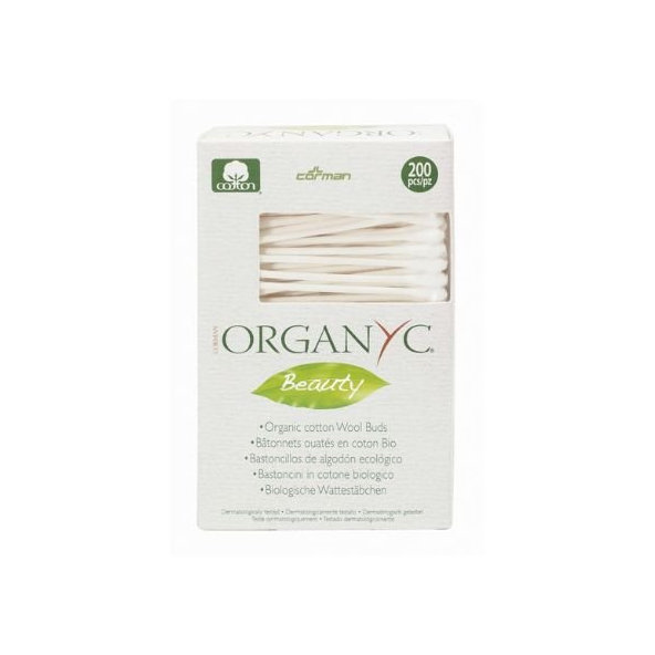 Bio vatové tyčinky Organyc 200ks