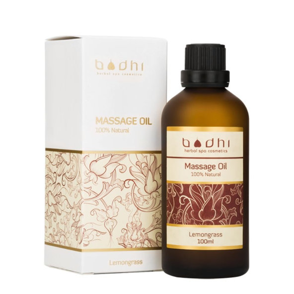 Masážny olej citrónová tráva 100% prírodný Bodhi 100 ml