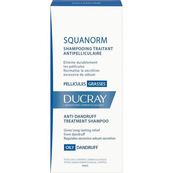 DUCRAY KELUAL SQUANORM šampón proti mastným lupinám 200ml