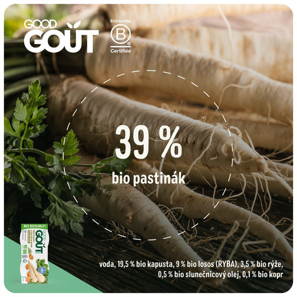 2x GOOD GOUT BIO Losos s kelom a paštrnákom 190 g