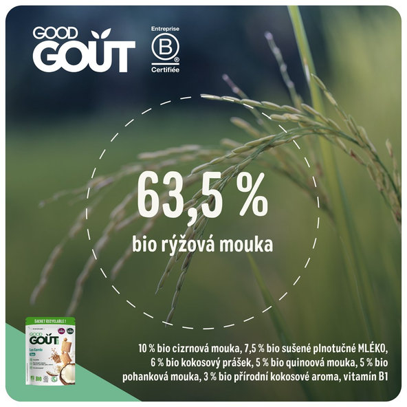 GOOD GOUT BIO Kokosové vankúšiky 50 g