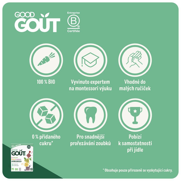 GOOD GOUT BIO Sušienky farby & tvary 80g