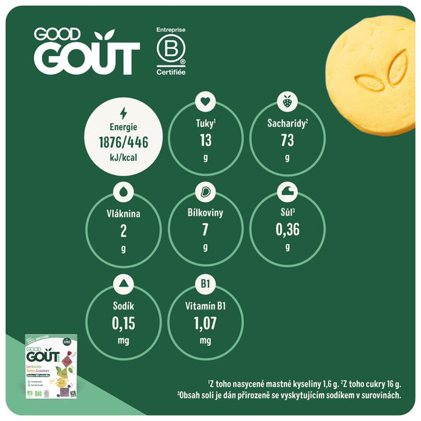 GOOD GOUT BIO Sušienky farby & tvary 80g