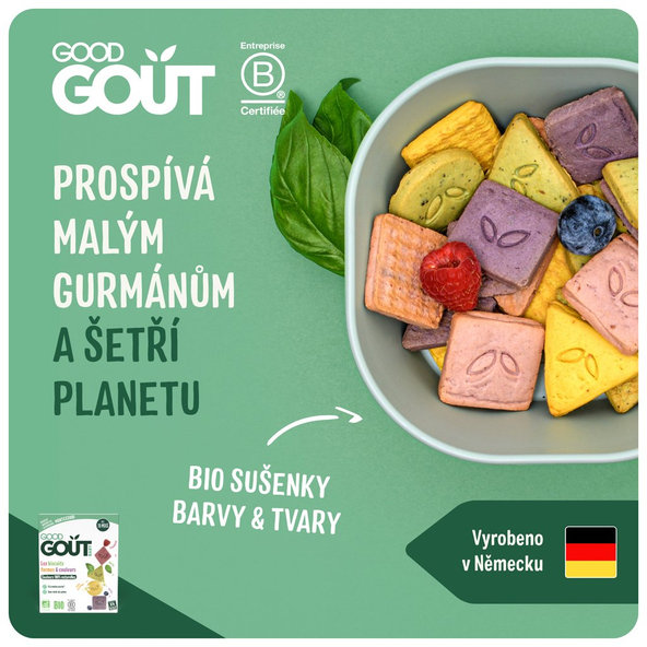 GOOD GOUT BIO Sušienky farby & tvary 80g
