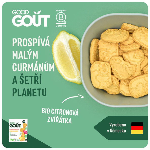 GOOD GOUT BIO Zvieratká citrónové 80g