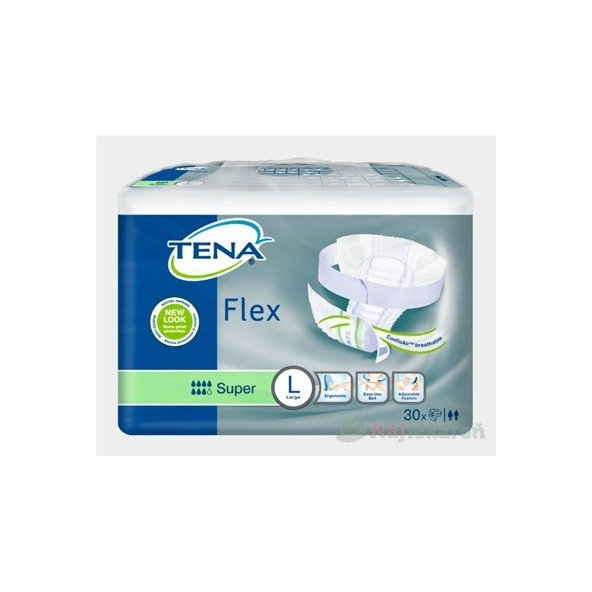 TENA Flex Super L inkontinenčné nohavičky s rýchloupevňovacím pásom 30ks