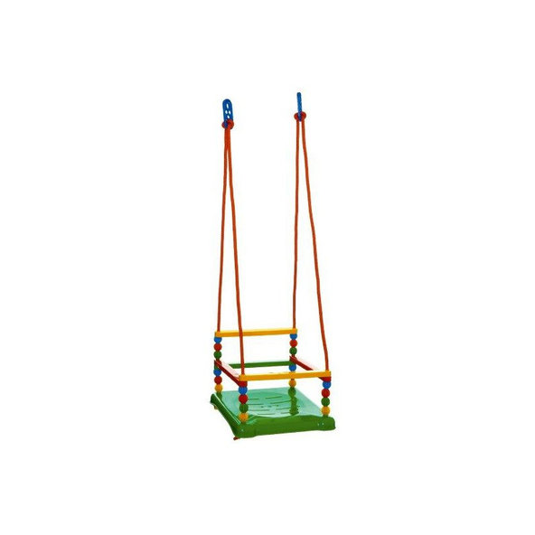 TEDDIES Hojdačka plast 35x34 cm zelená