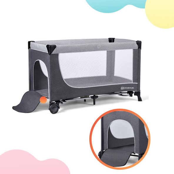 KINDERKRAFT Postieľka cestovná Leody doplnky Leody Grey