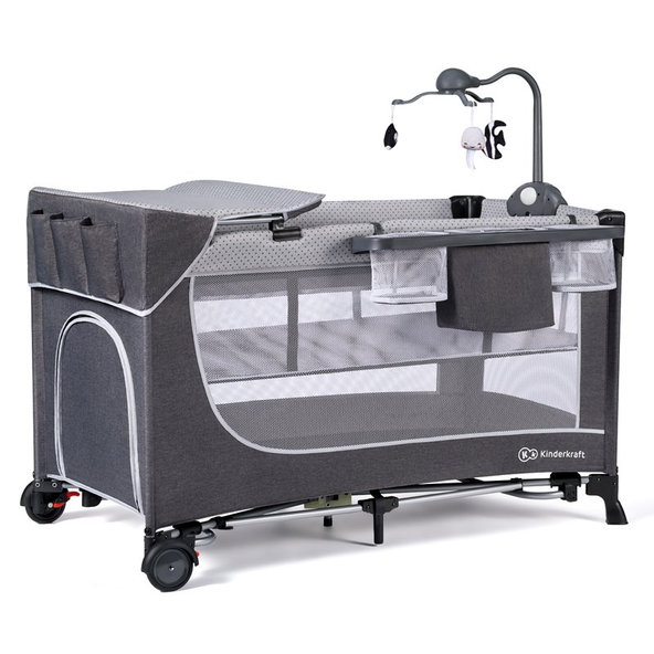 KINDERKRAFT Postieľka cestovná Leody doplnky Leody Grey