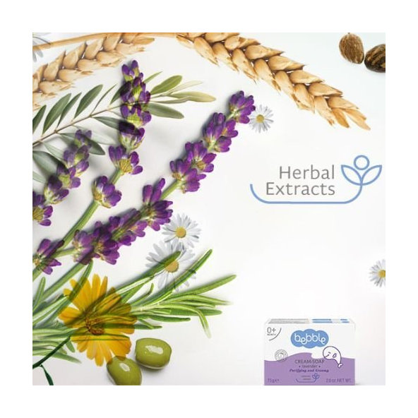 Detské krémové mydlo s levanduľou Bebble 75 g
