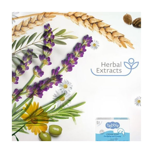 Detské krémové mydlo s olivovým olejom Bebble 75 g