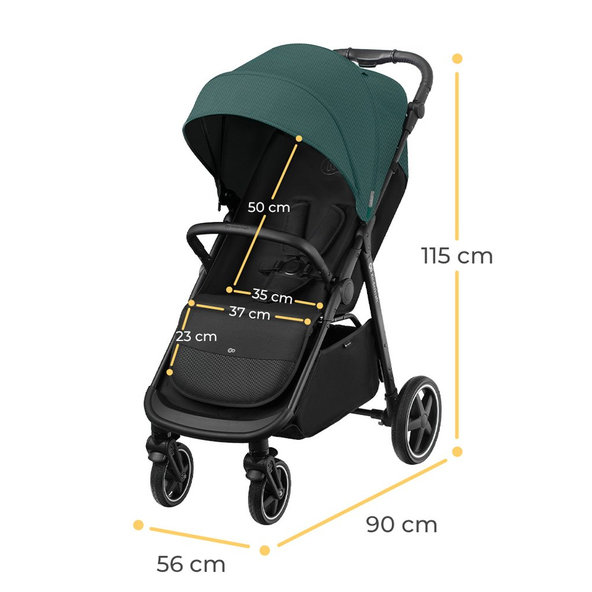 KINDERKRAFT Kočík športový Route Platinum Grey, Premium