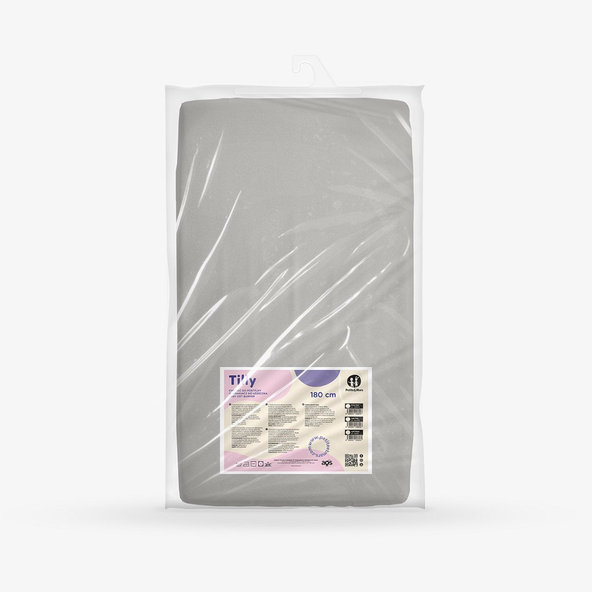 PETITE&MARS Mantinel ochranný do postieľky TILLY Light Grey 180 cm