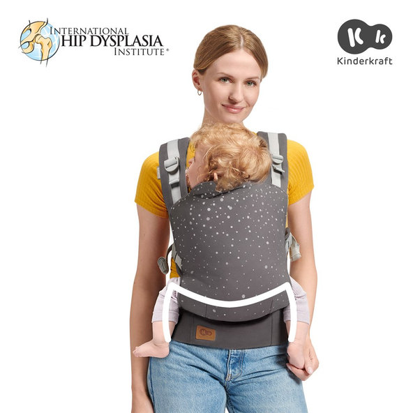 KINDERKRAFT Nosič detí Nino Confetti Grey
