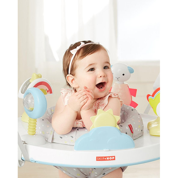 SKIP HOP Skákadlo/Aktívne centrum 2v1 Silver Lining Cloud™ 4m+