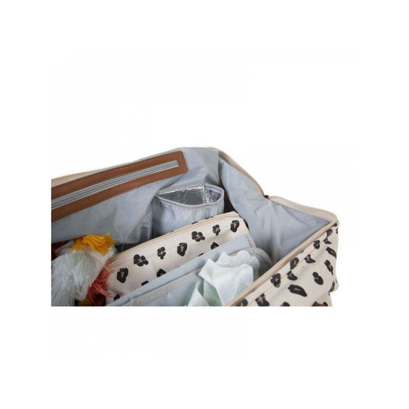 CHILDHOME Prebaľovacia taška Mommy Bag Canvas Leopard